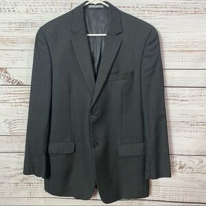 MICHAEL KORS 100%‎ WOOL GRAY 2 BUTTON BLAZER JACKET